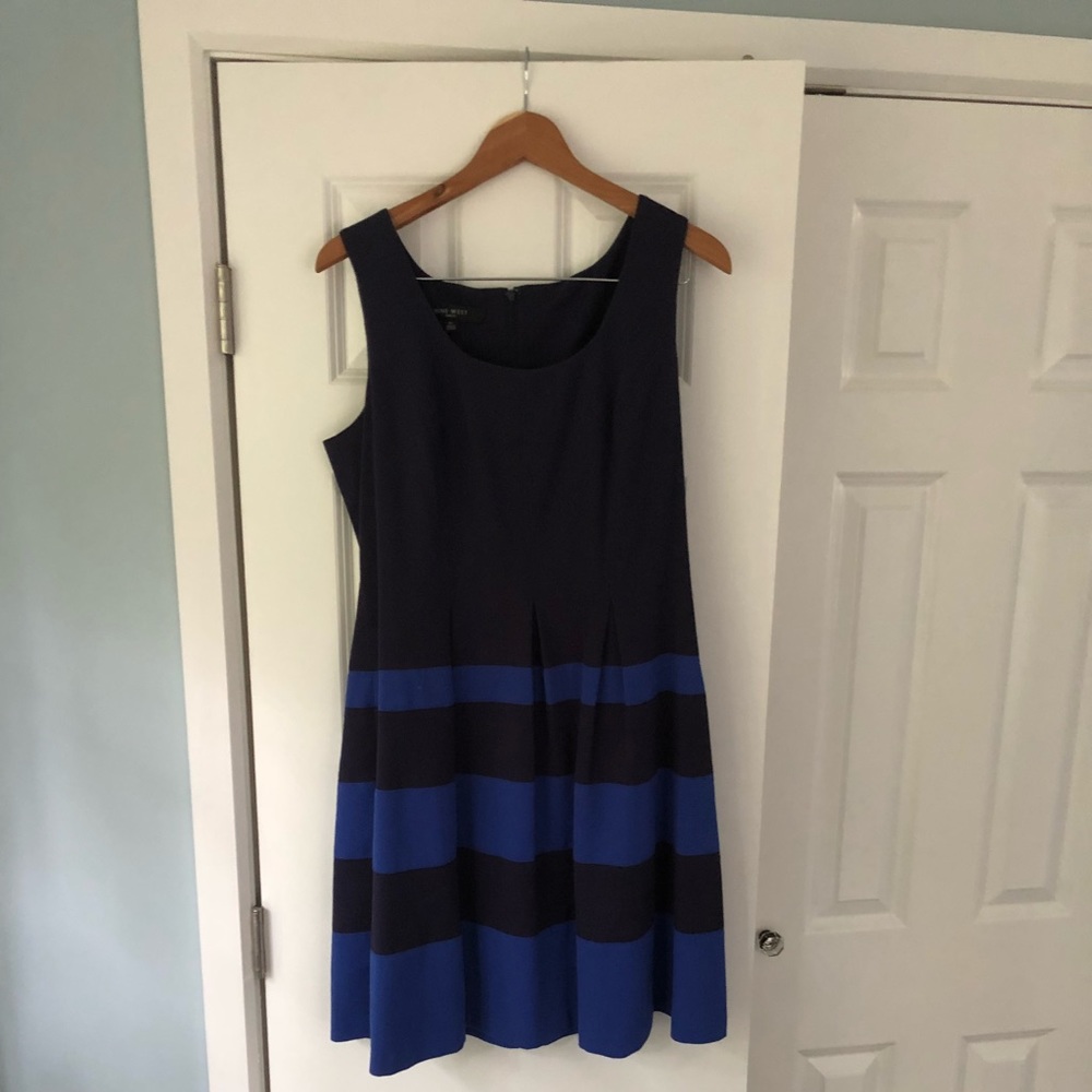 Nine West cotton pique tank dress, size 12